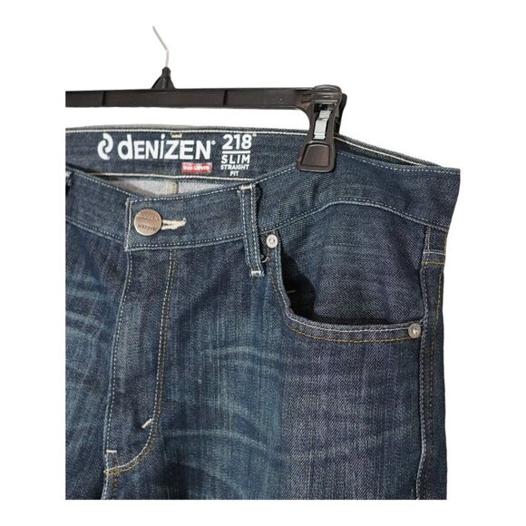 Denizen From Levi’s 218 Straight Fit Slim Dark Wash Jeans - Picture 6 of 6